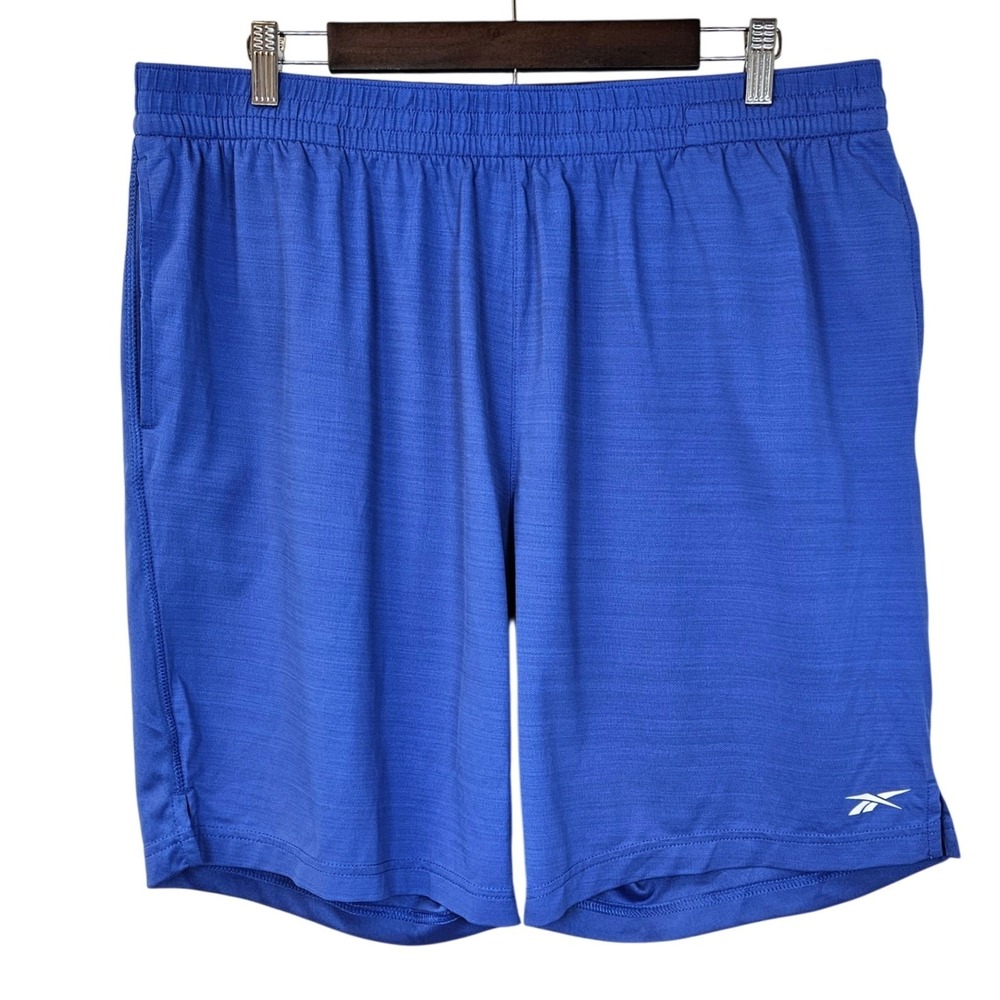 Reebok Speedwick Basketball Shorts Blue READ - SPOT Mens XL 10" Inseam Gym